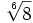 \sqrt[6]{8}