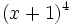 (x+1)^4\;