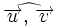 \widehat{\overrightarrow{u}, \,  \overrightarrow{v}}