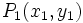 P_1(x_1,y_1)\,