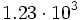1.23 \cdot 10^{3}