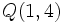 Q(1,4)\,
