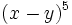 (x-y)^5\;