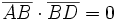 \overline{AB} \cdot \overline{BD}=0