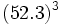 (52.3)^3\;