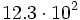 12.3 \cdot 10^{2}
