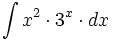 \int x^2 \cdot 3^x \cdot dx