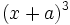 (x+a)^3\;