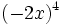 (-2x)^4\;