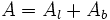 A=A_l+A_b \;\!