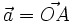 \vec{a}=\vec{OA}