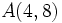 A(4,8)\,
